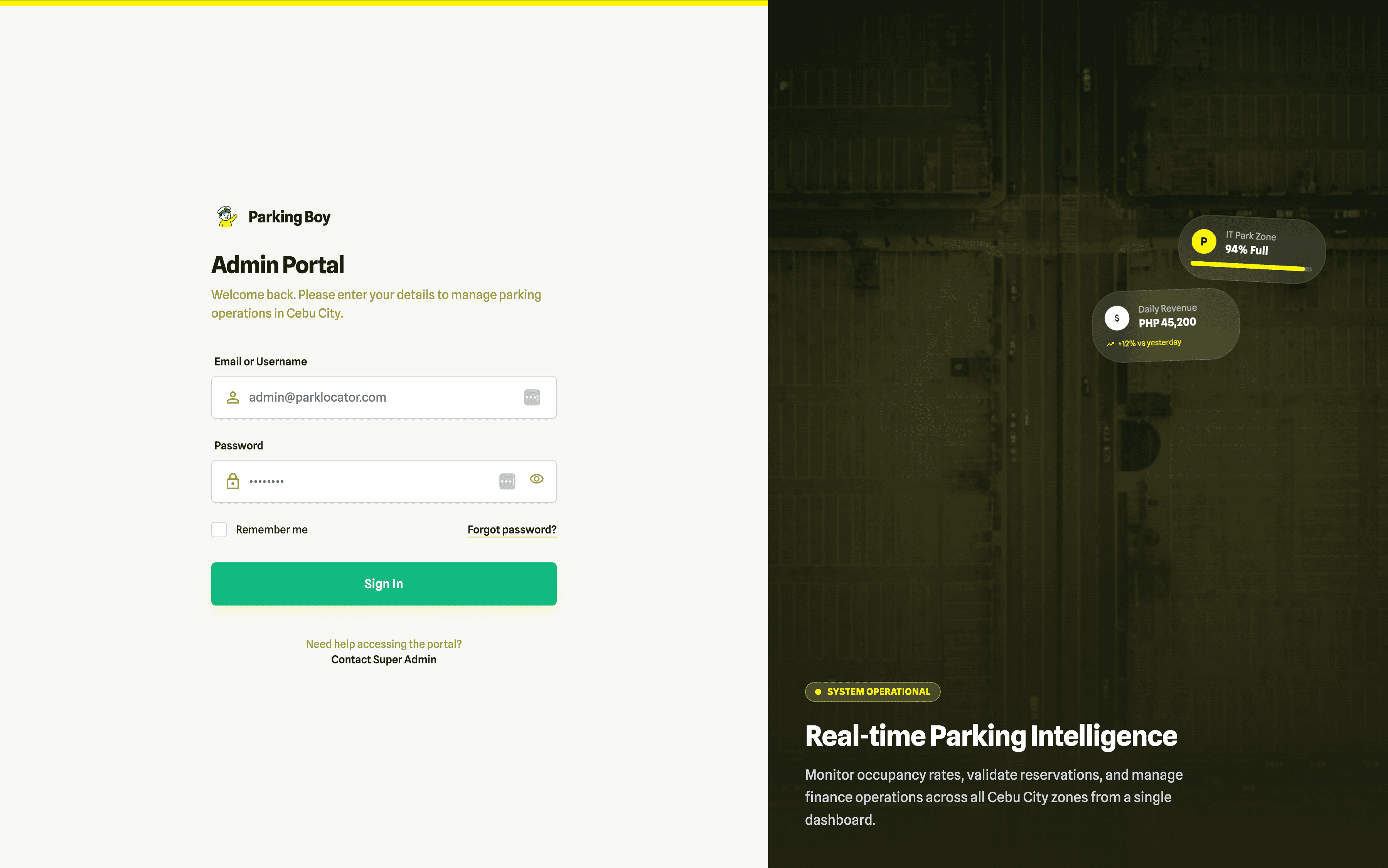 ParkLocator screenshot