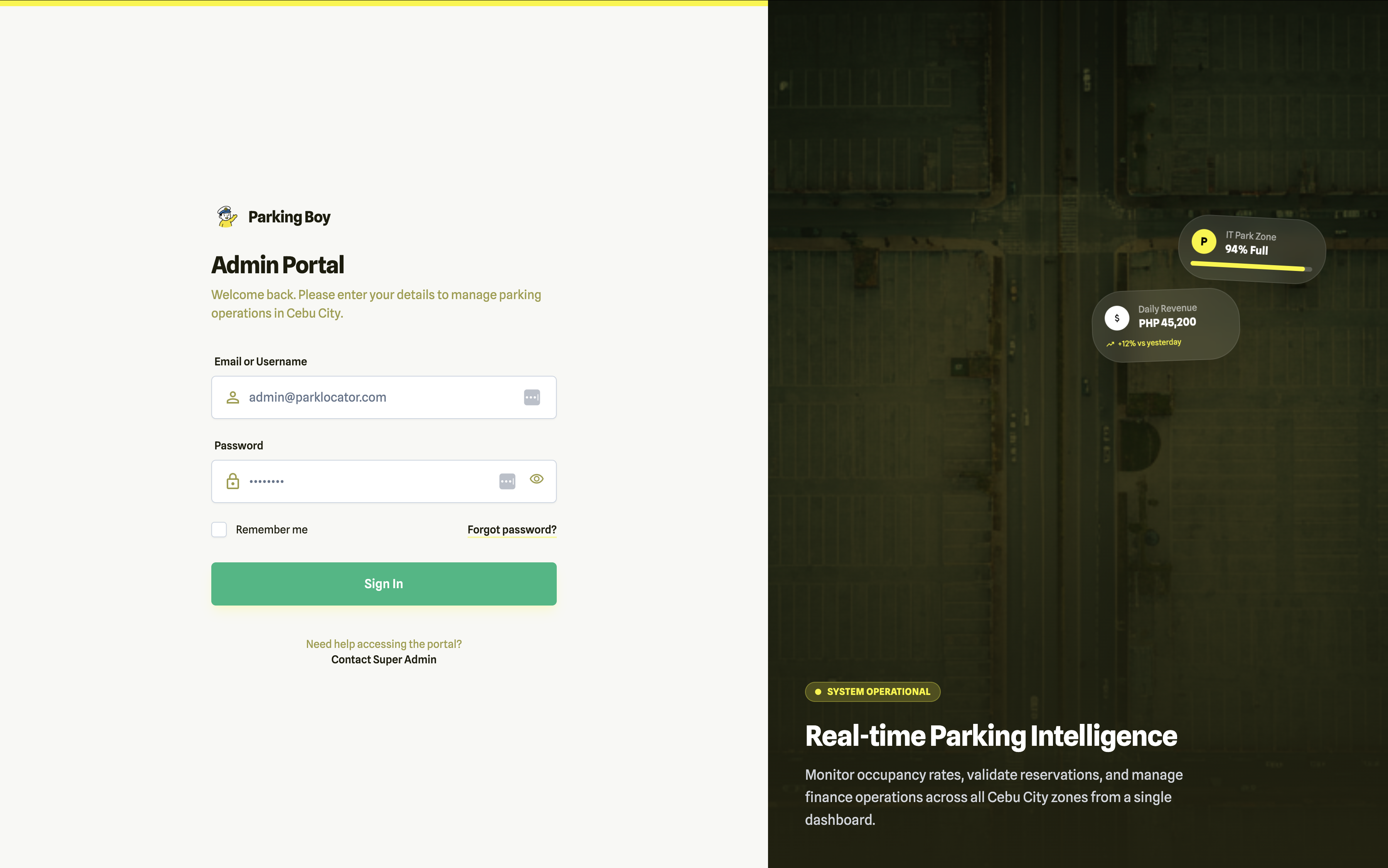 ParkLocator screenshot