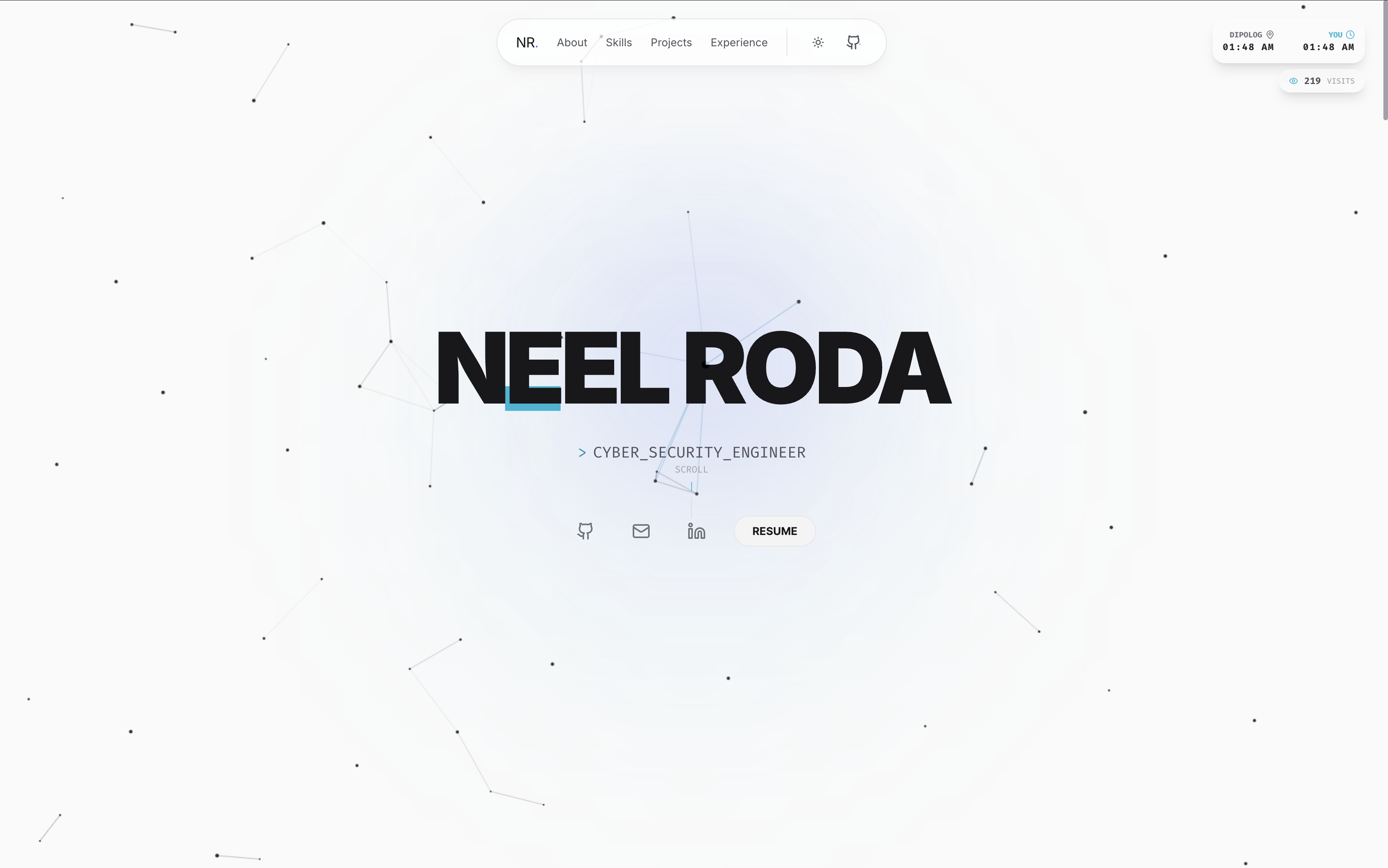 Portfolio v1 screenshot