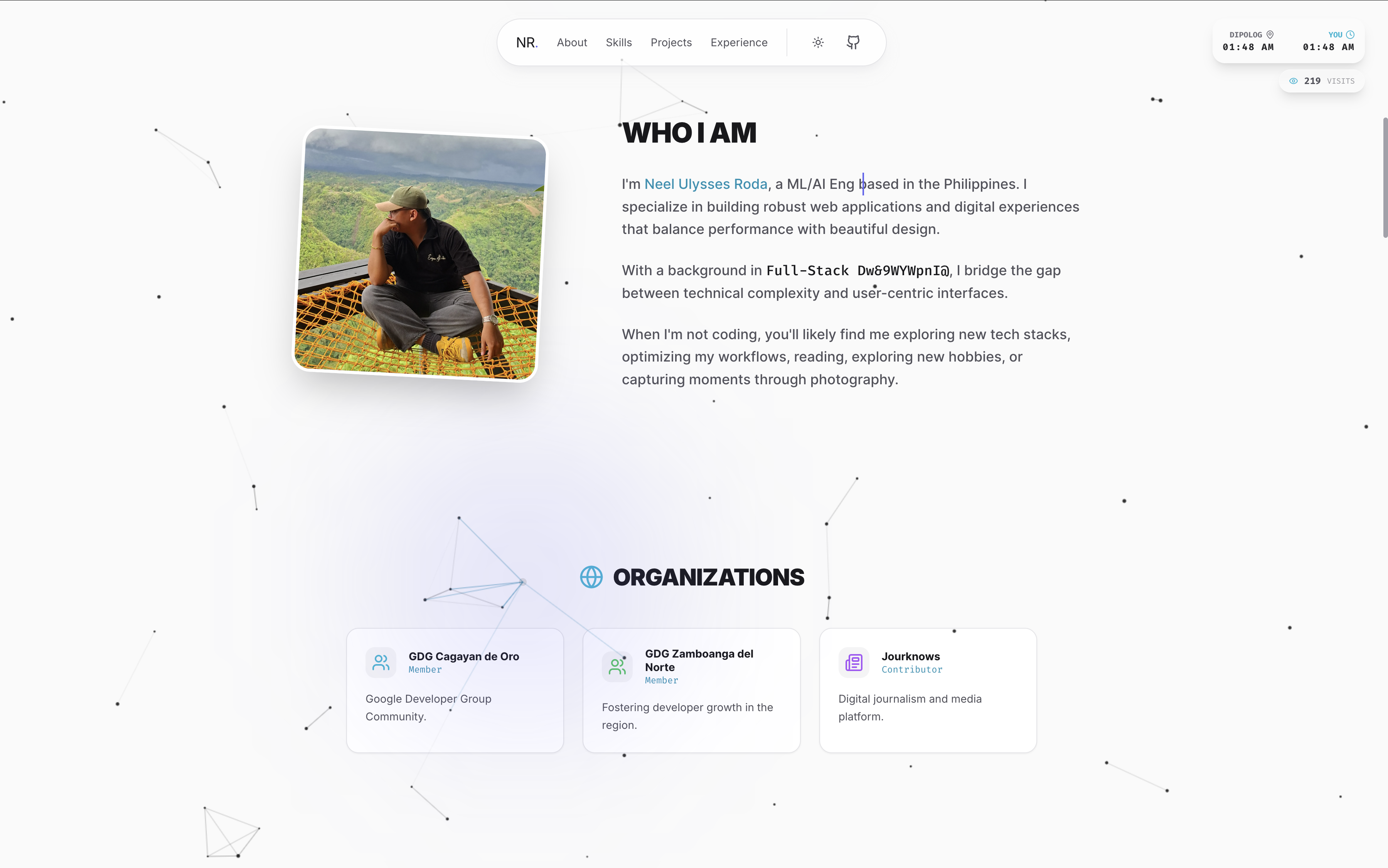 Portfolio v1 screenshot 2