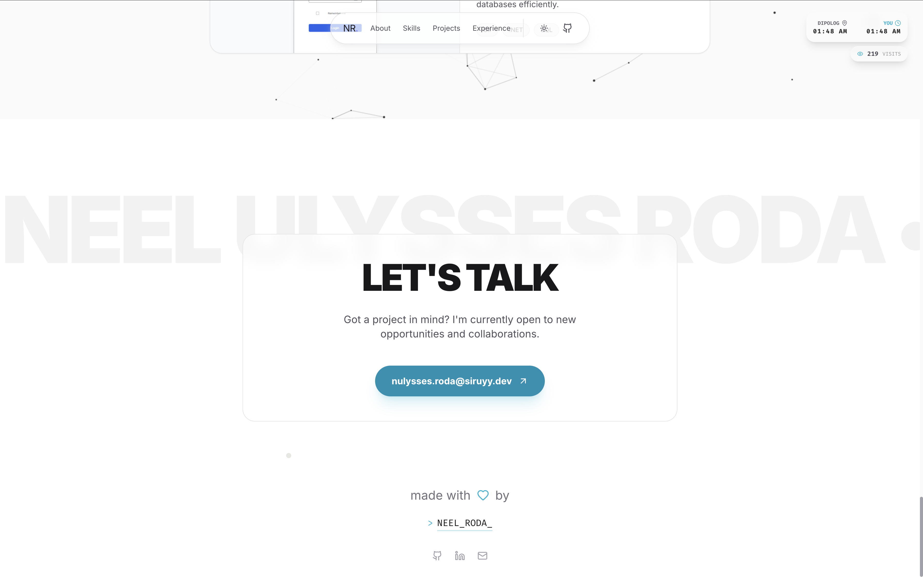 Portfolio v1 screenshot 4